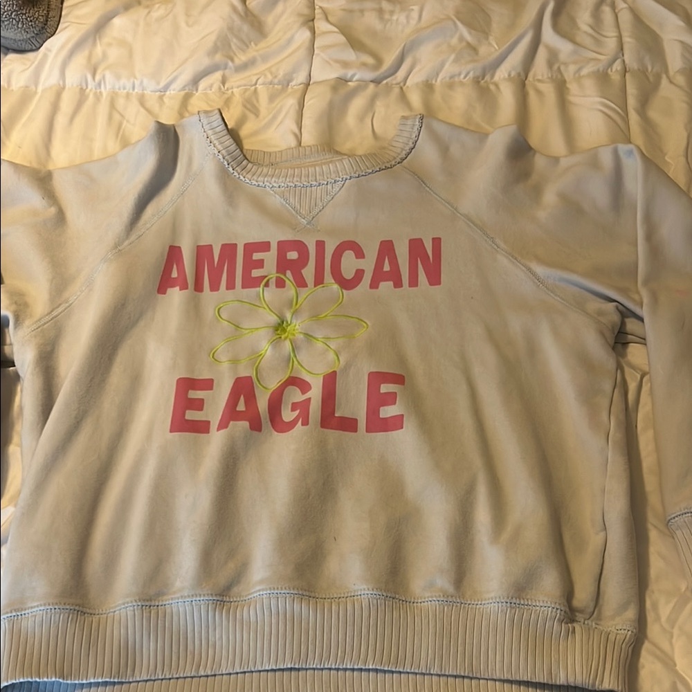American Eagle Pink Graphic Sweatshirt